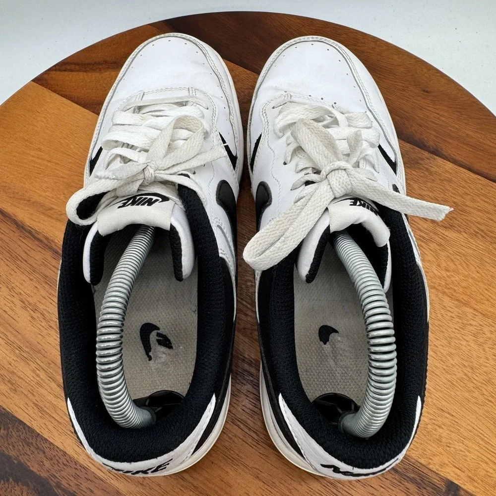 Nike Gamma Force Shoes Womens 9 White Black Basketball Athletic Sneakers - Picture 6 of 10